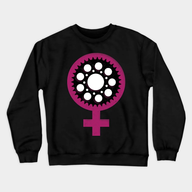 Chain Ring Girl Power 2 Crewneck Sweatshirt by NeddyBetty